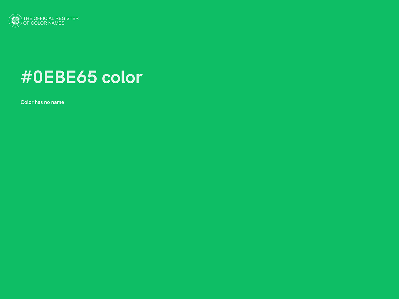 #0EBE65 color image