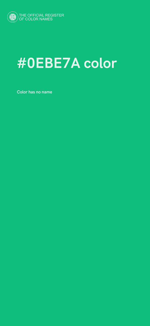 #0EBE7A color image