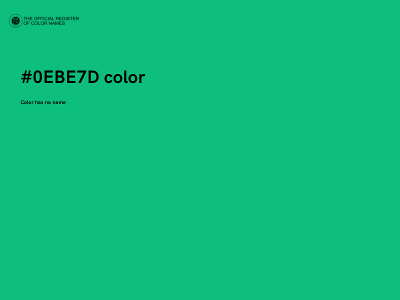 #0EBE7D color image