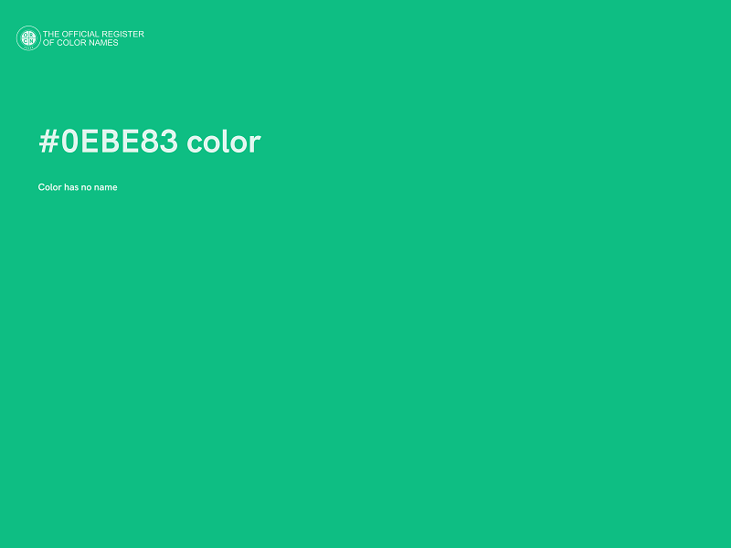 #0EBE83 color image