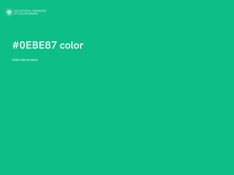 #0EBE87 color image
