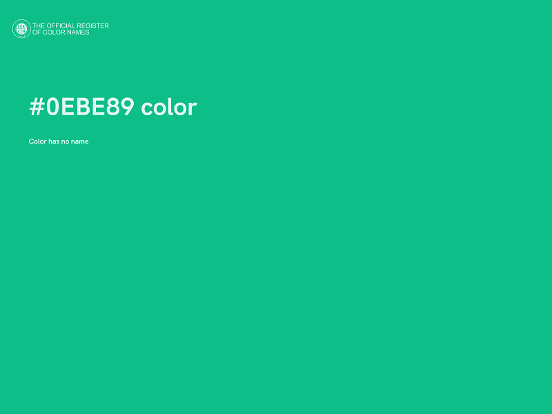 #0EBE89 color image