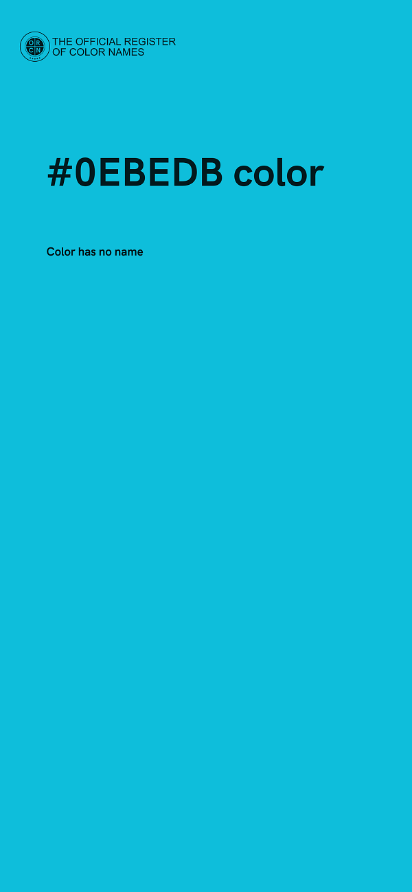 #0EBEDB color image