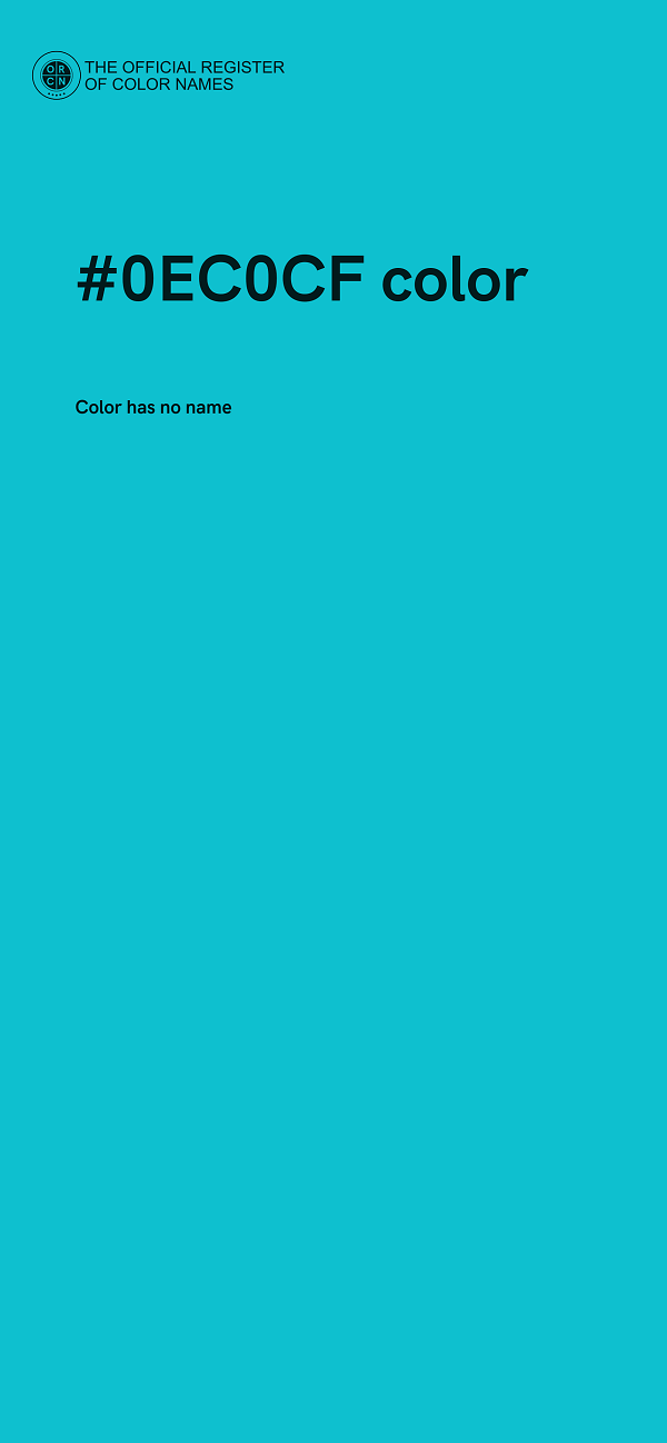 #0EC0CF color image