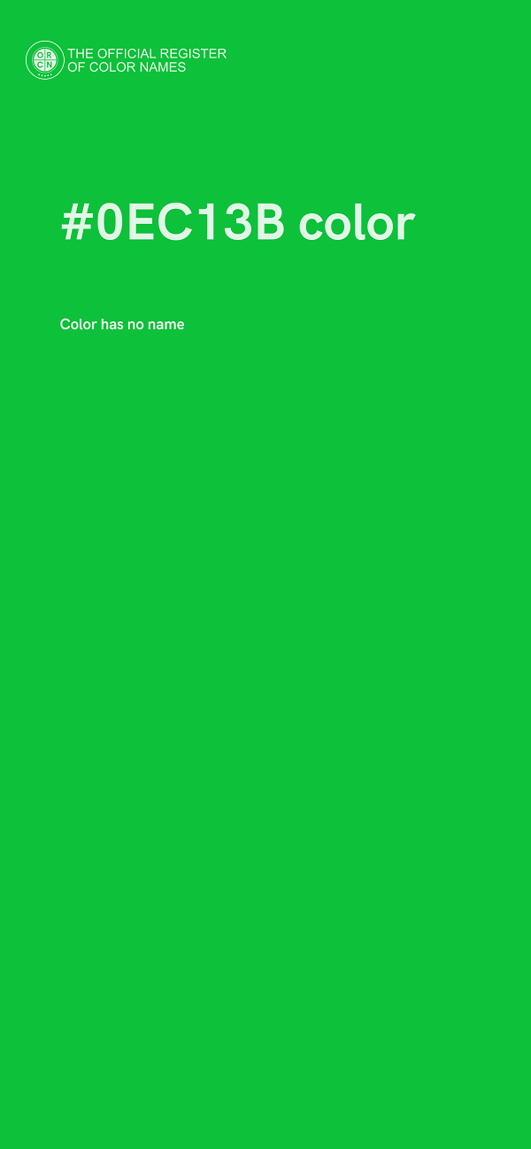 #0EC13B color image