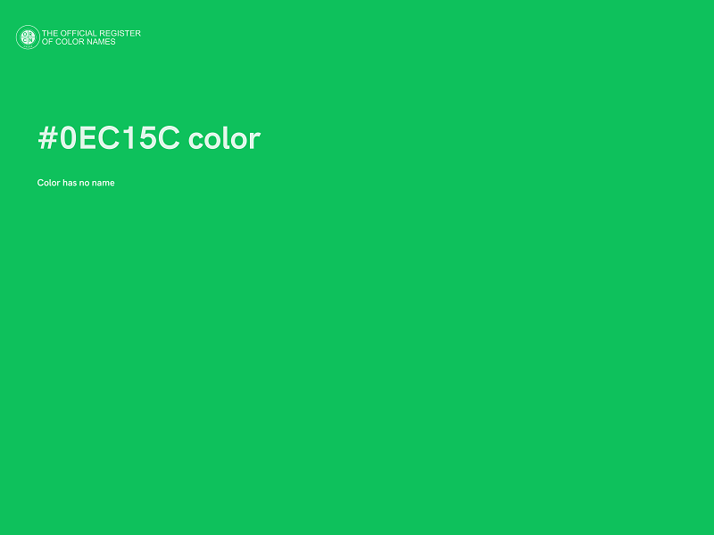#0EC15C color image