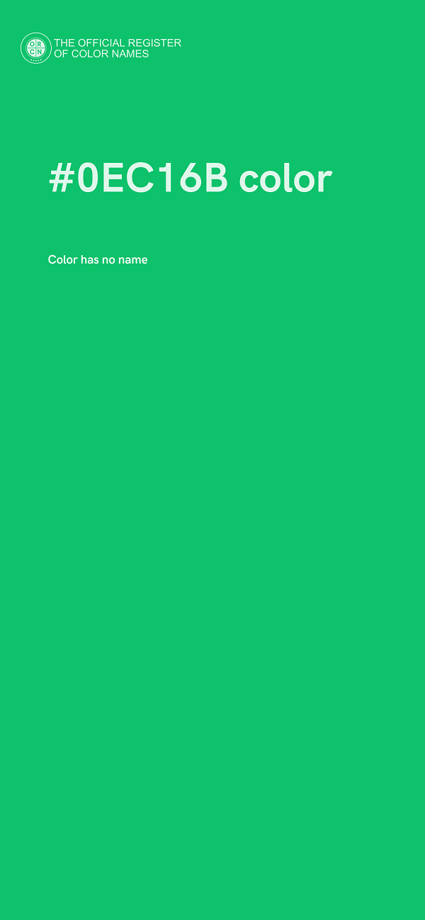 #0EC16B color image