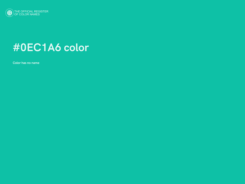 #0EC1A6 color image