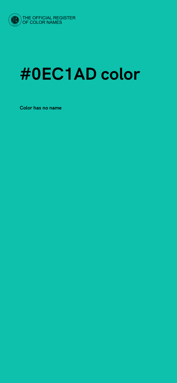 #0EC1AD color image