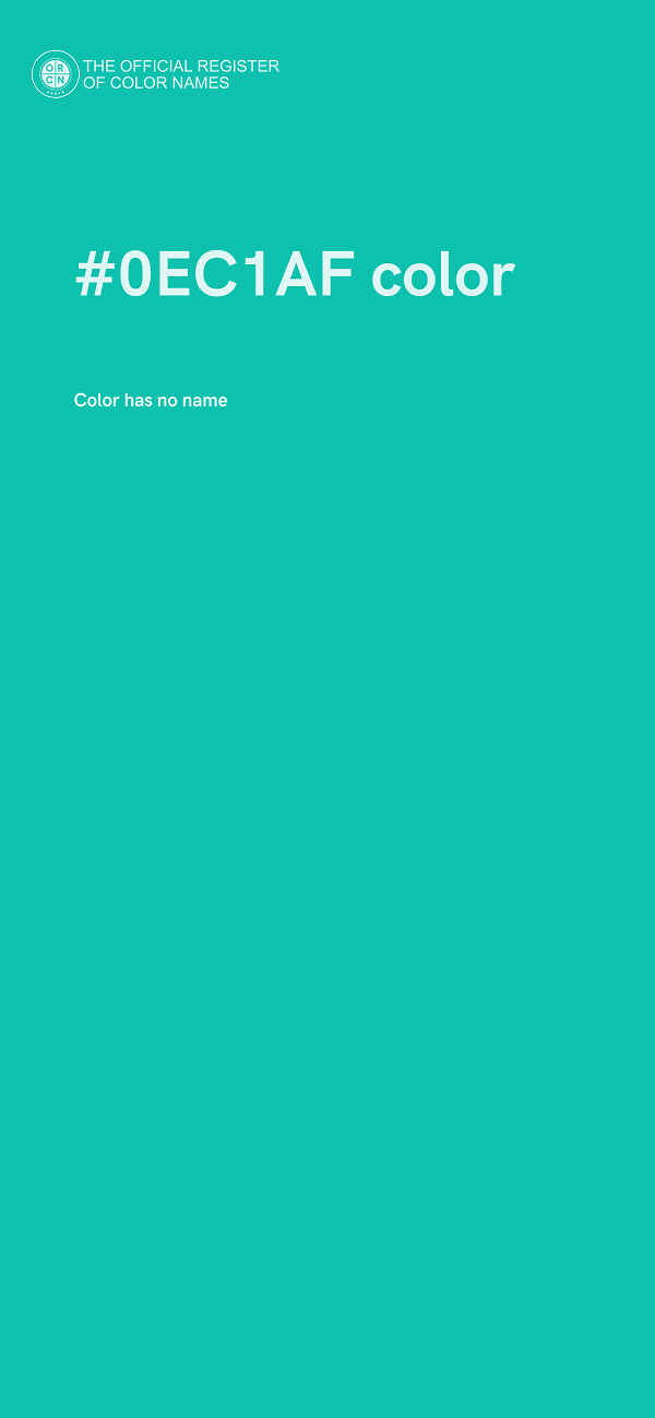 #0EC1AF color image