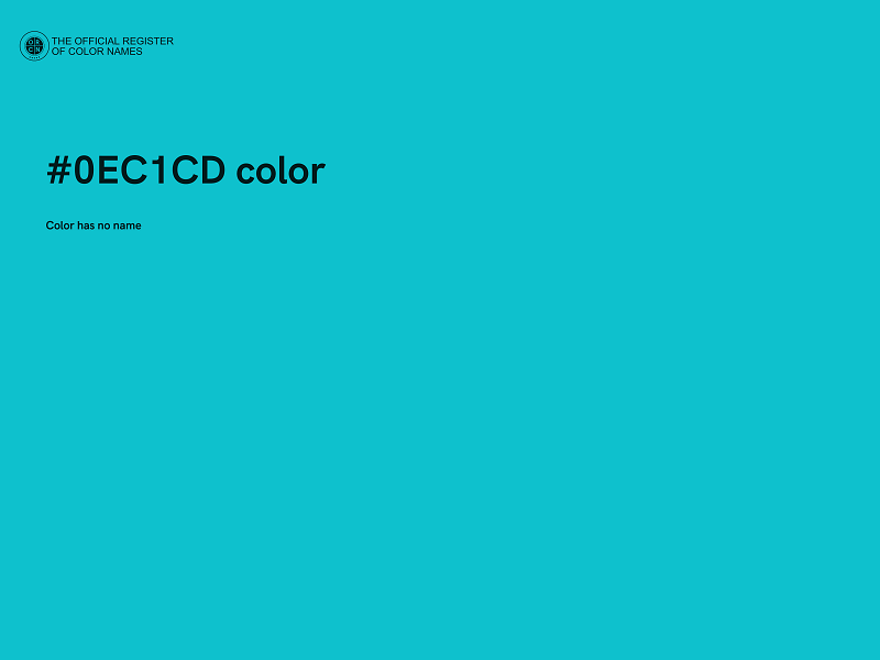 #0EC1CD color image