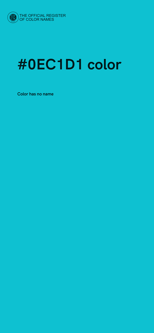 #0EC1D1 color image