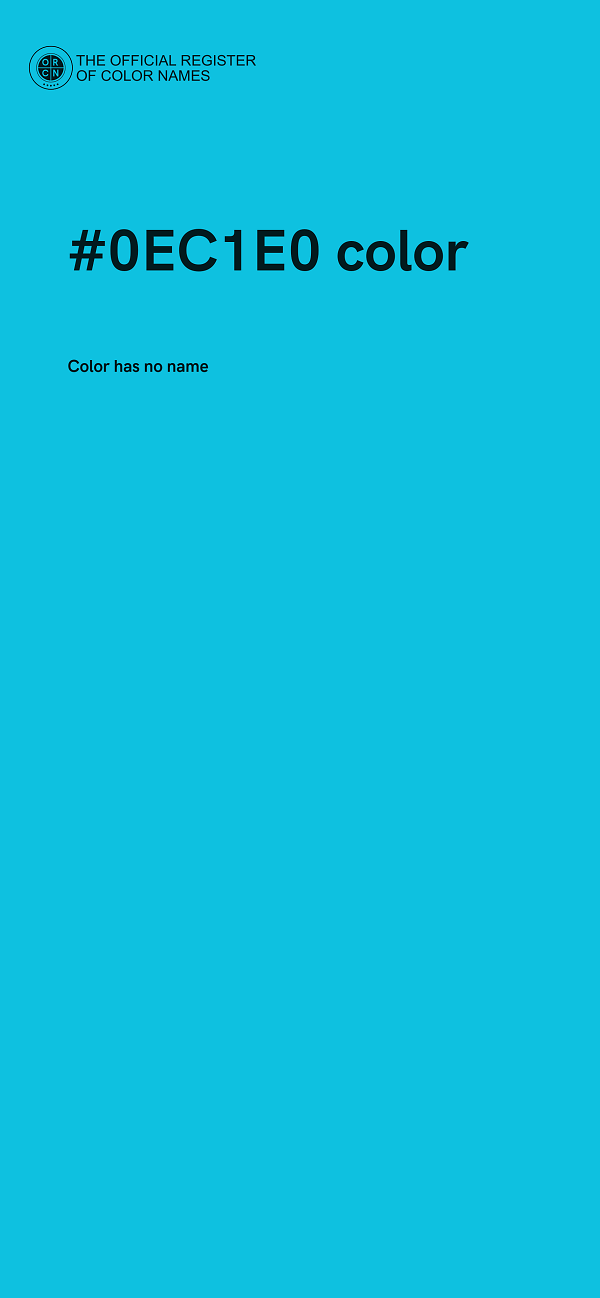 #0EC1E0 color image