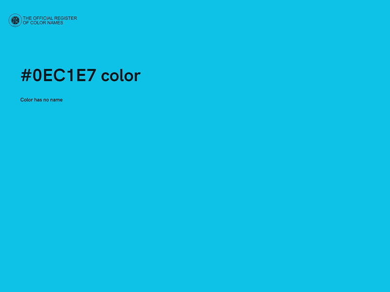 #0EC1E7 color image