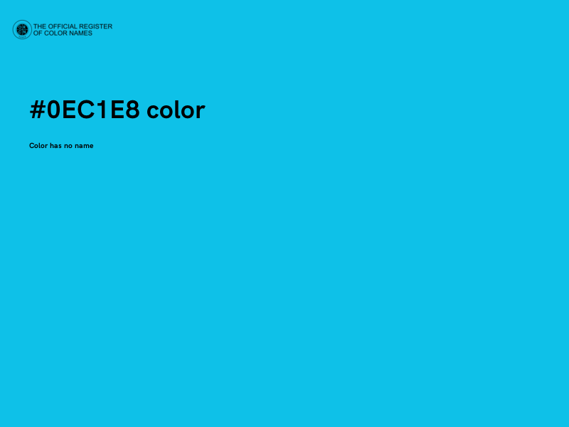 #0EC1E8 color image