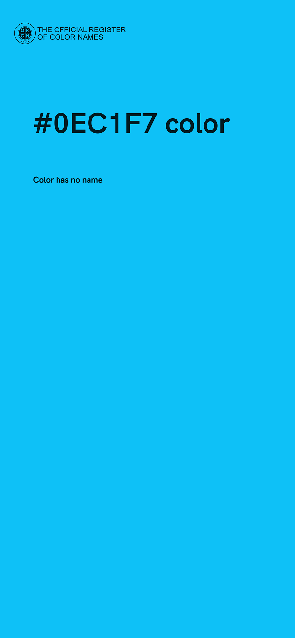 #0EC1F7 color image
