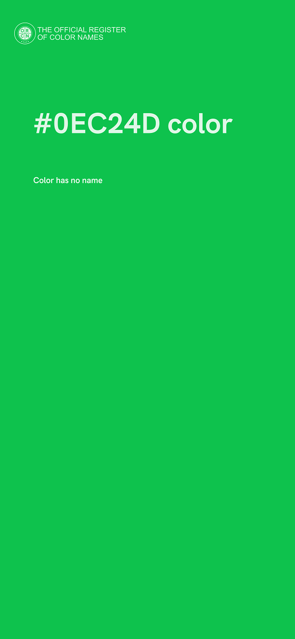 #0EC24D color image