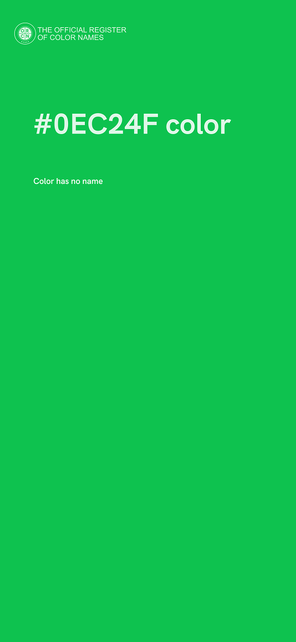 #0EC24F color image
