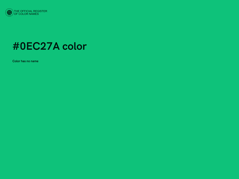 #0EC27A color image