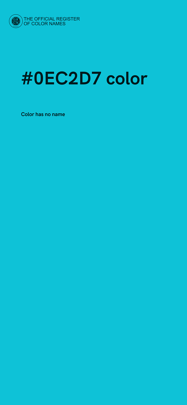 #0EC2D7 color image