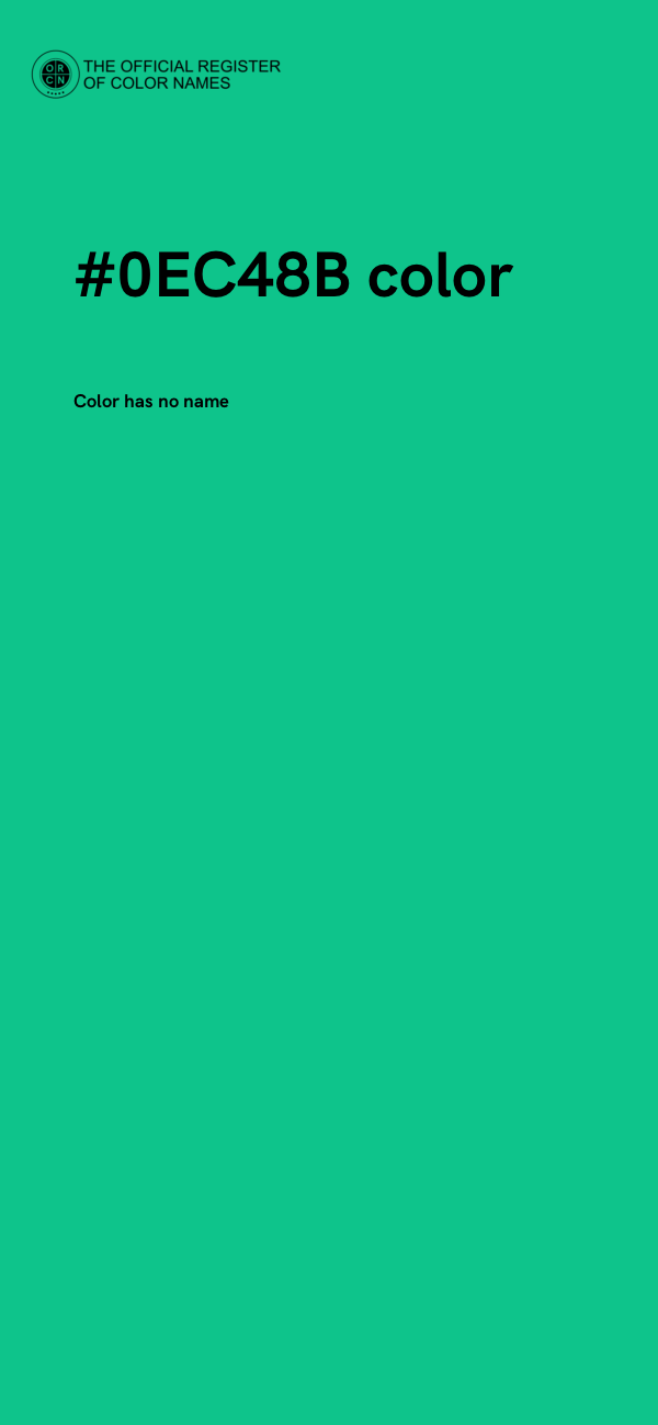 #0EC48B color image