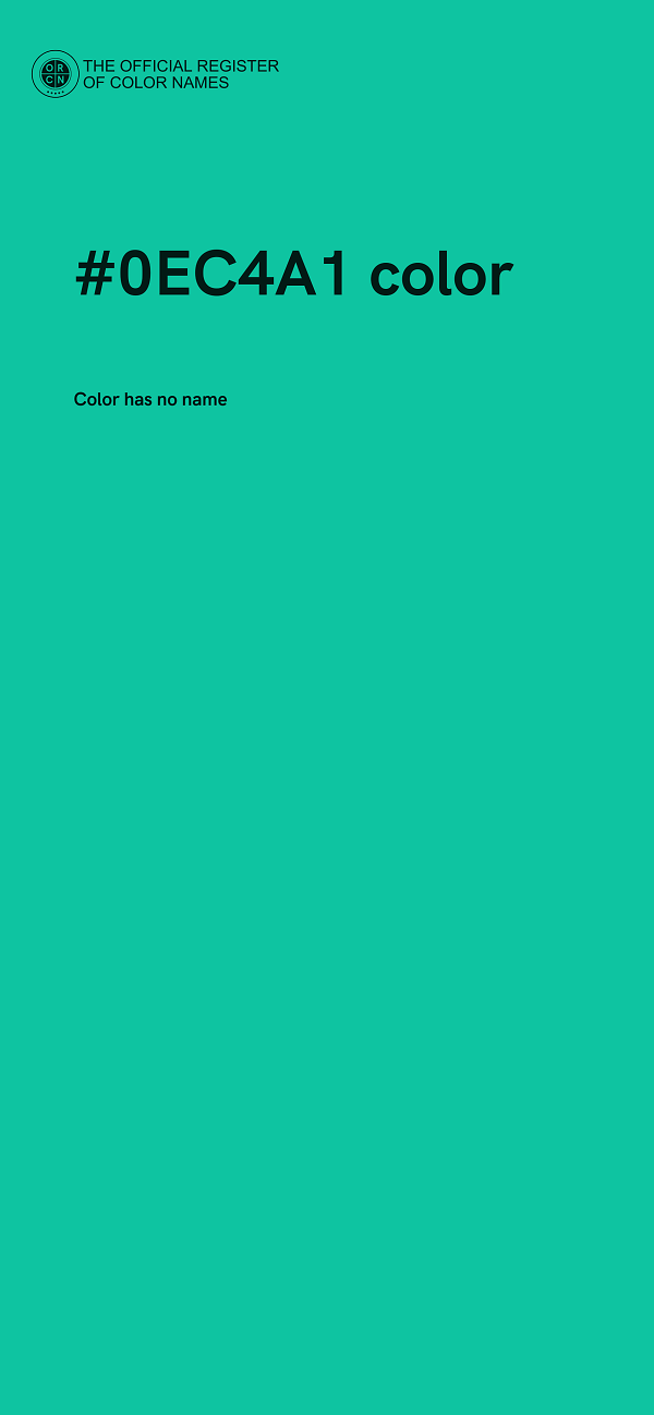 #0EC4A1 color image