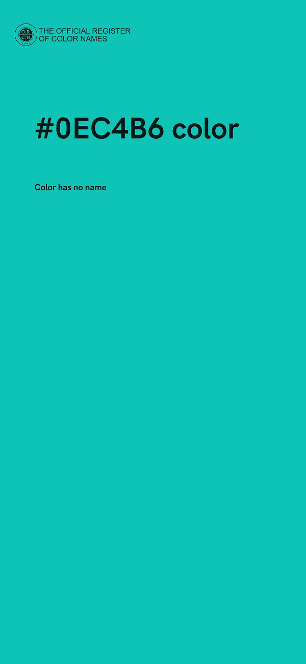 #0EC4B6 color image
