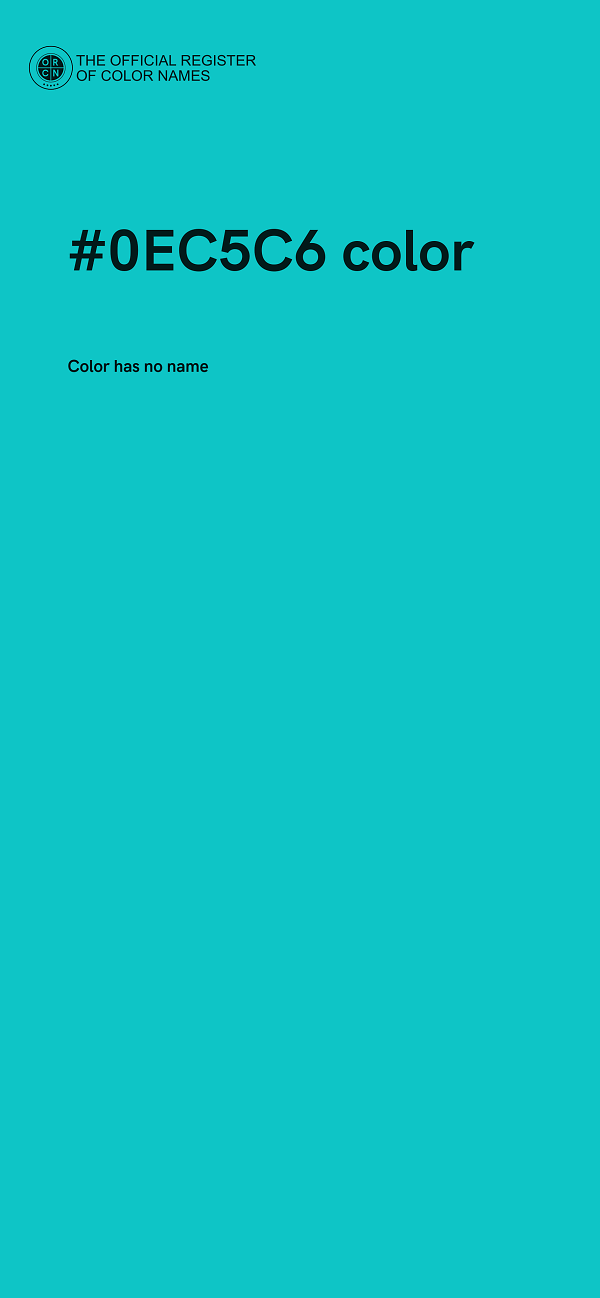 #0EC5C6 color image