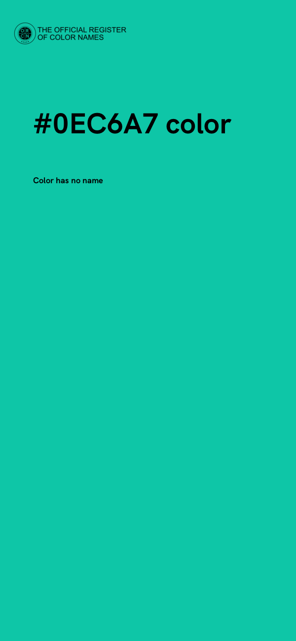 #0EC6A7 color image