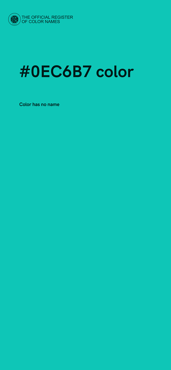 #0EC6B7 color image
