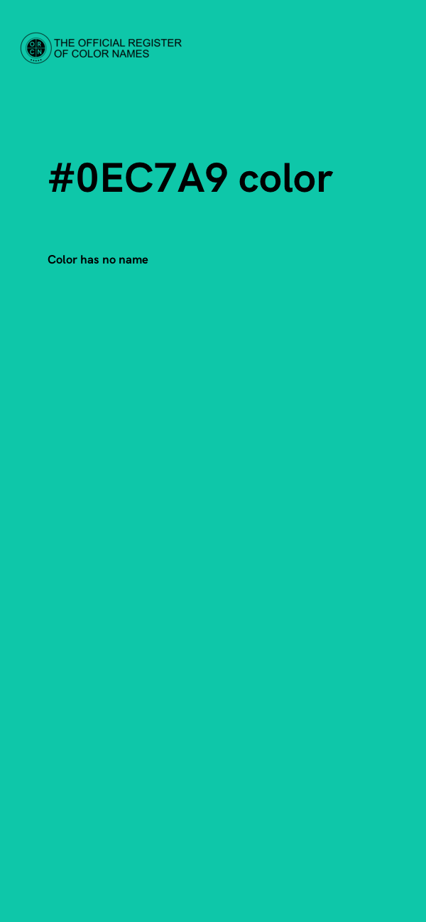 #0EC7A9 color image
