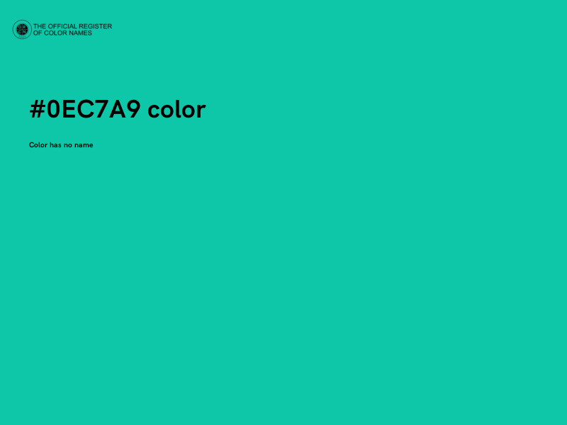 #0EC7A9 color image