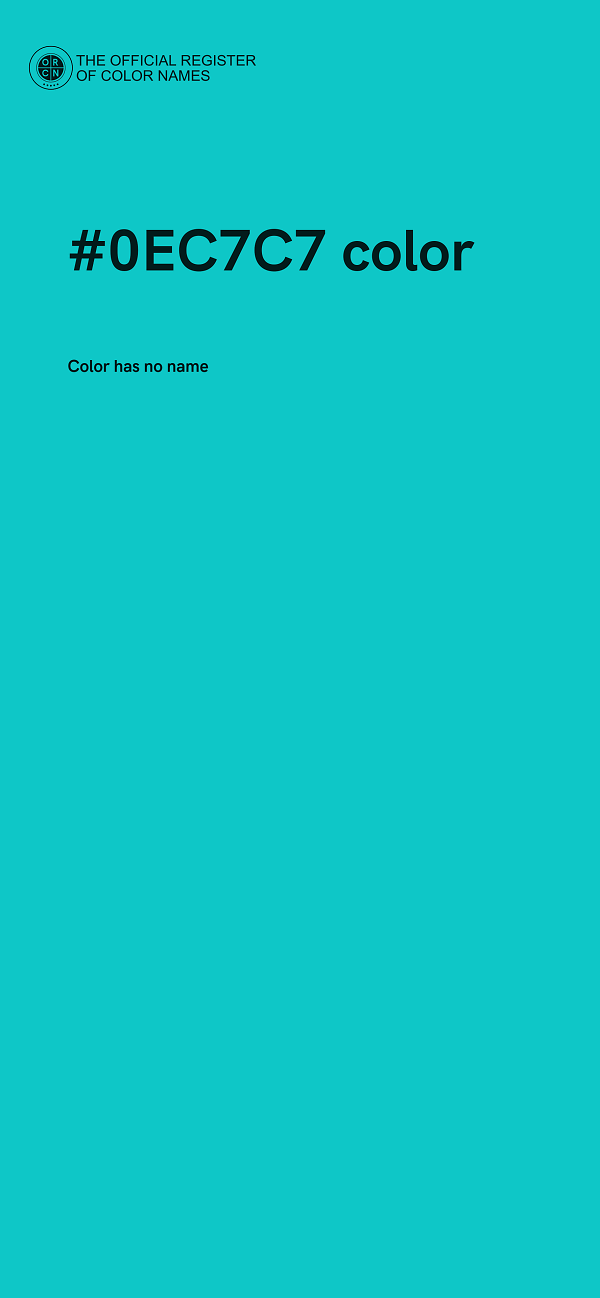 #0EC7C7 color image
