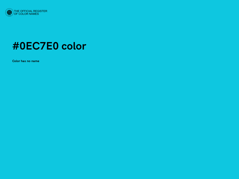 #0EC7E0 color image