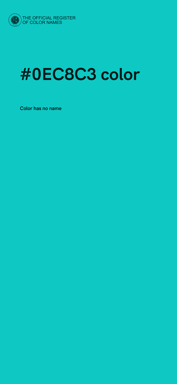 #0EC8C3 color image