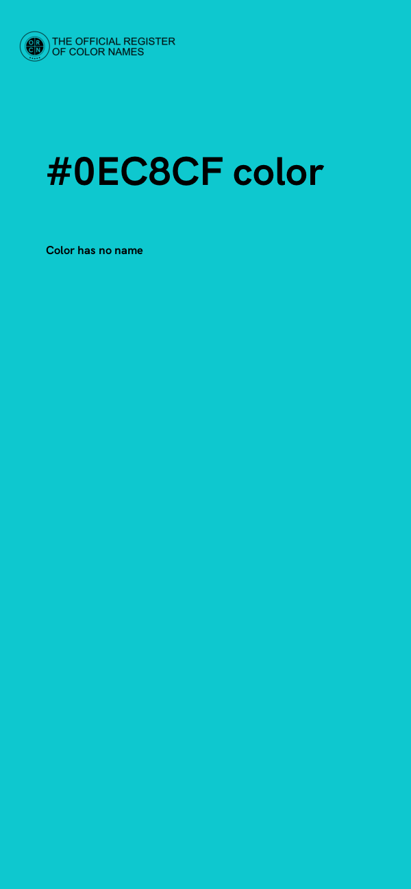 #0EC8CF color image