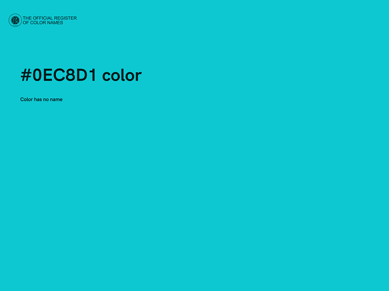 #0EC8D1 color image
