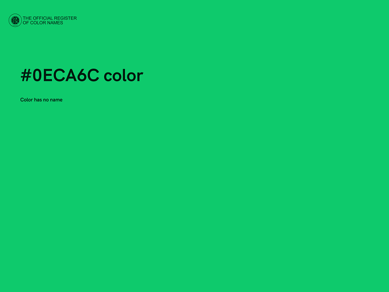 #0ECA6C color image