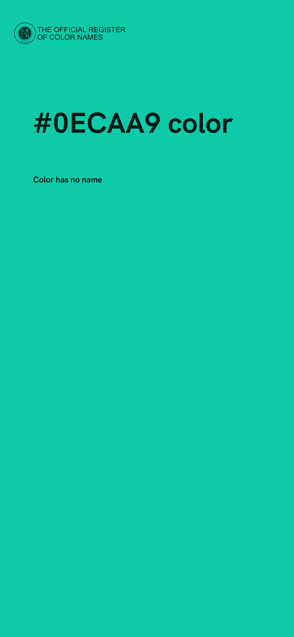 #0ECAA9 color image