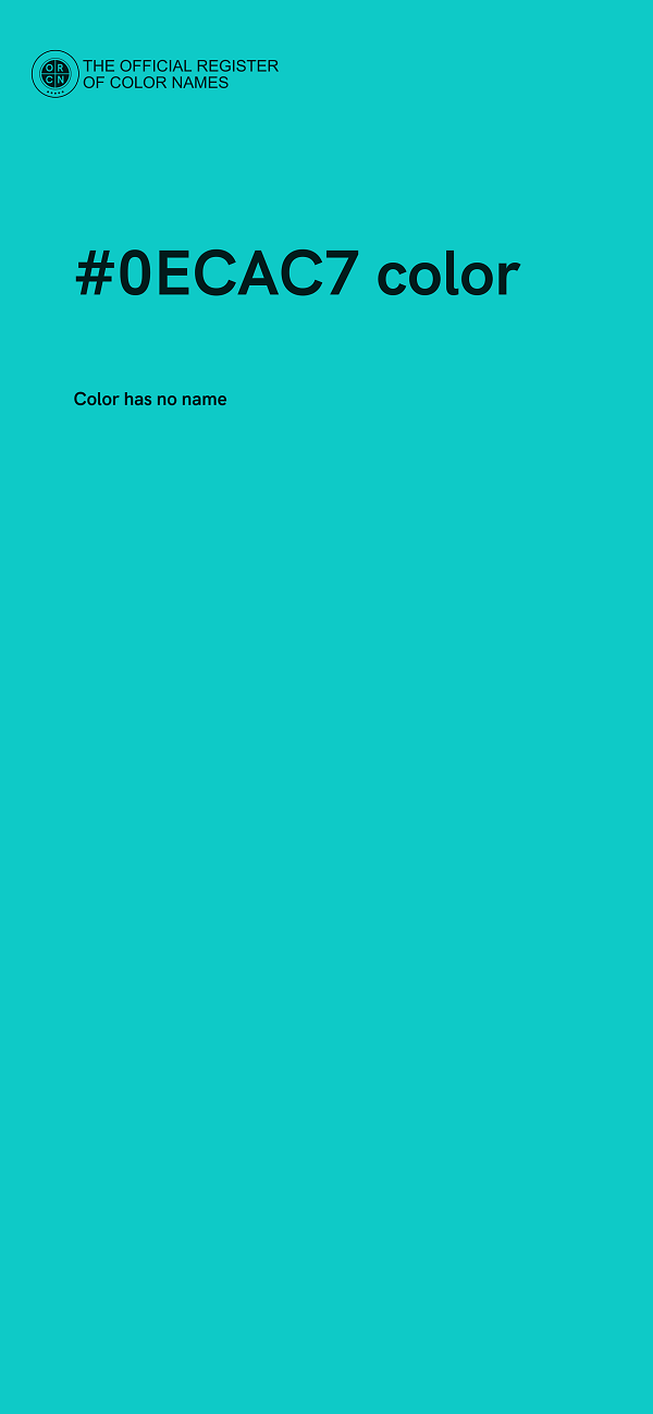 #0ECAC7 color image