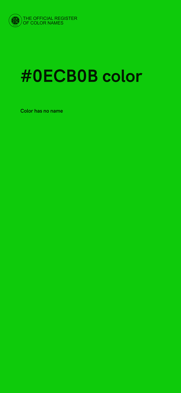 #0ECB0B color image