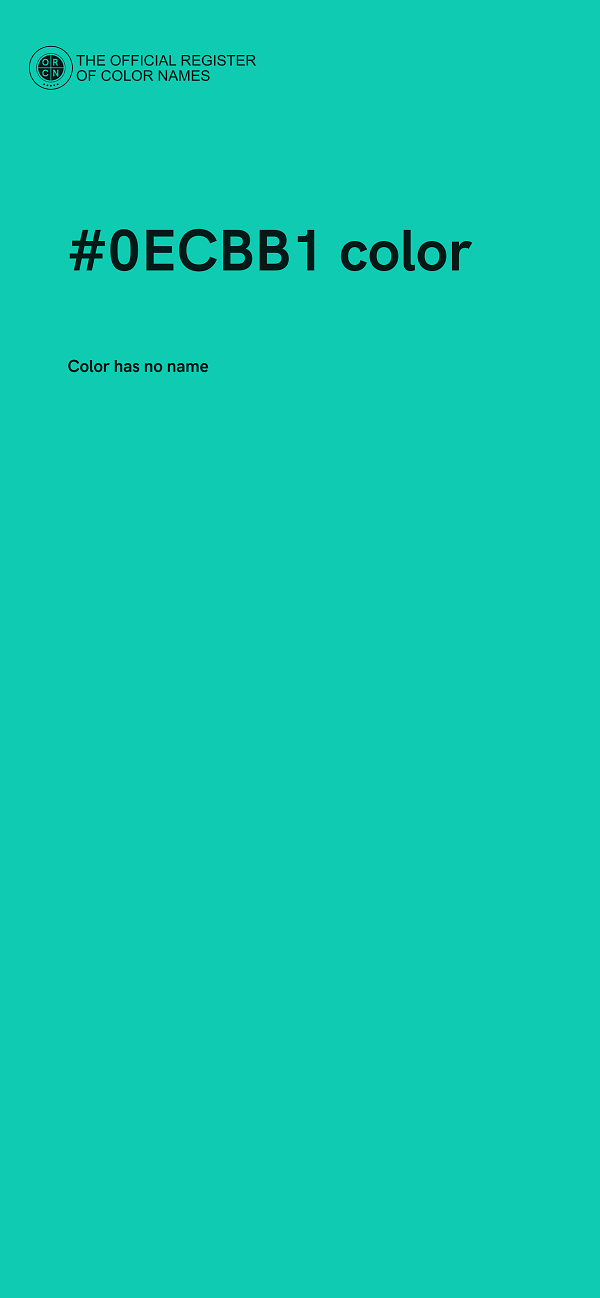 #0ECBB1 color image