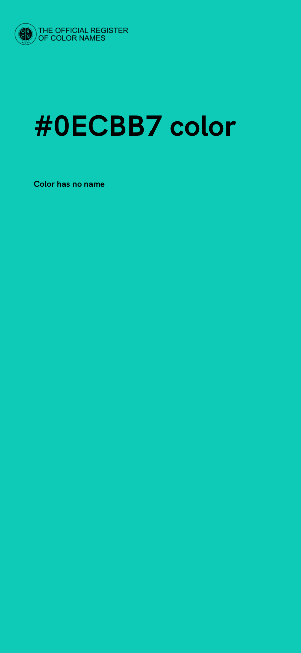 #0ECBB7 color image