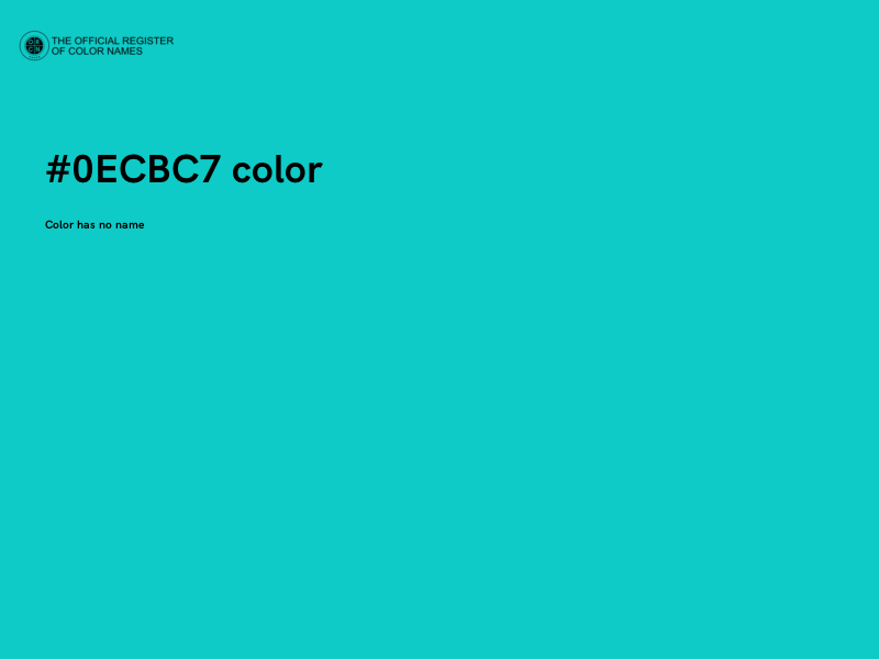 #0ECBC7 color image