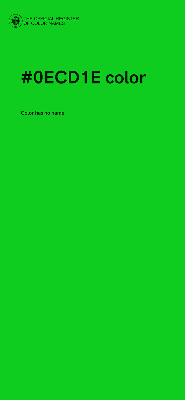 #0ECD1E color image