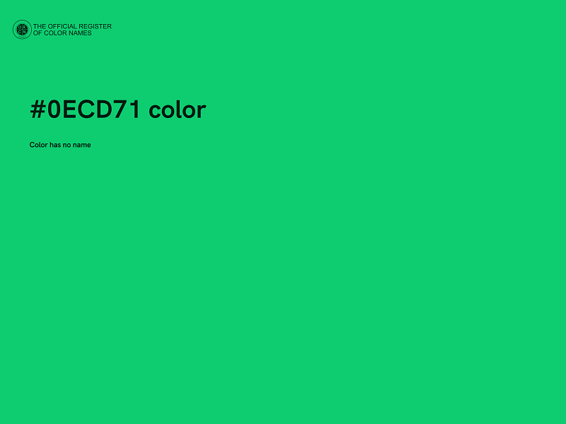 #0ECD71 color image