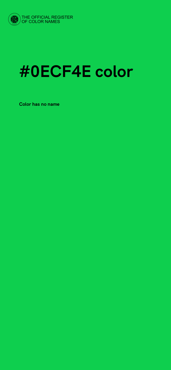 #0ECF4E color image