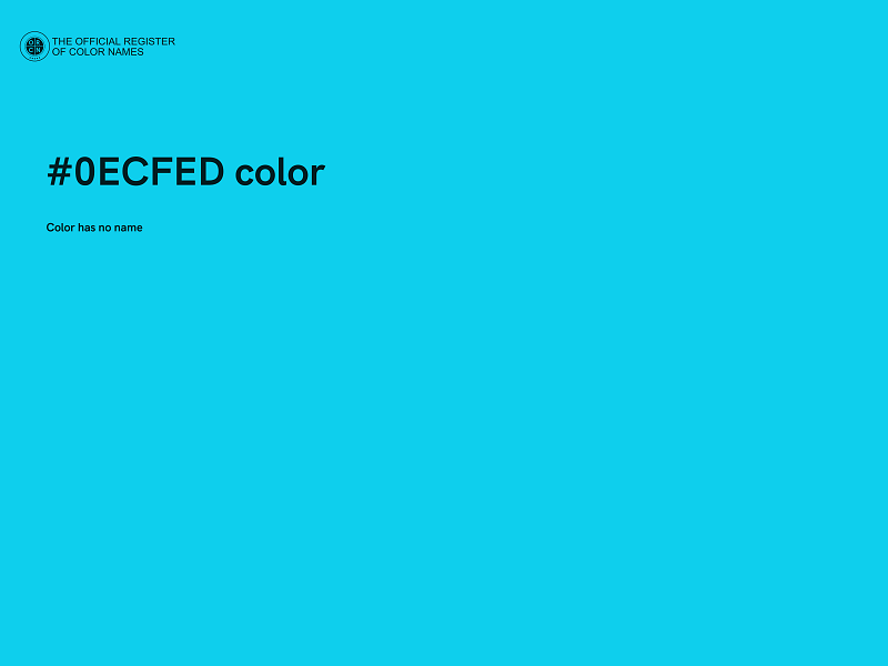 #0ECFED color image