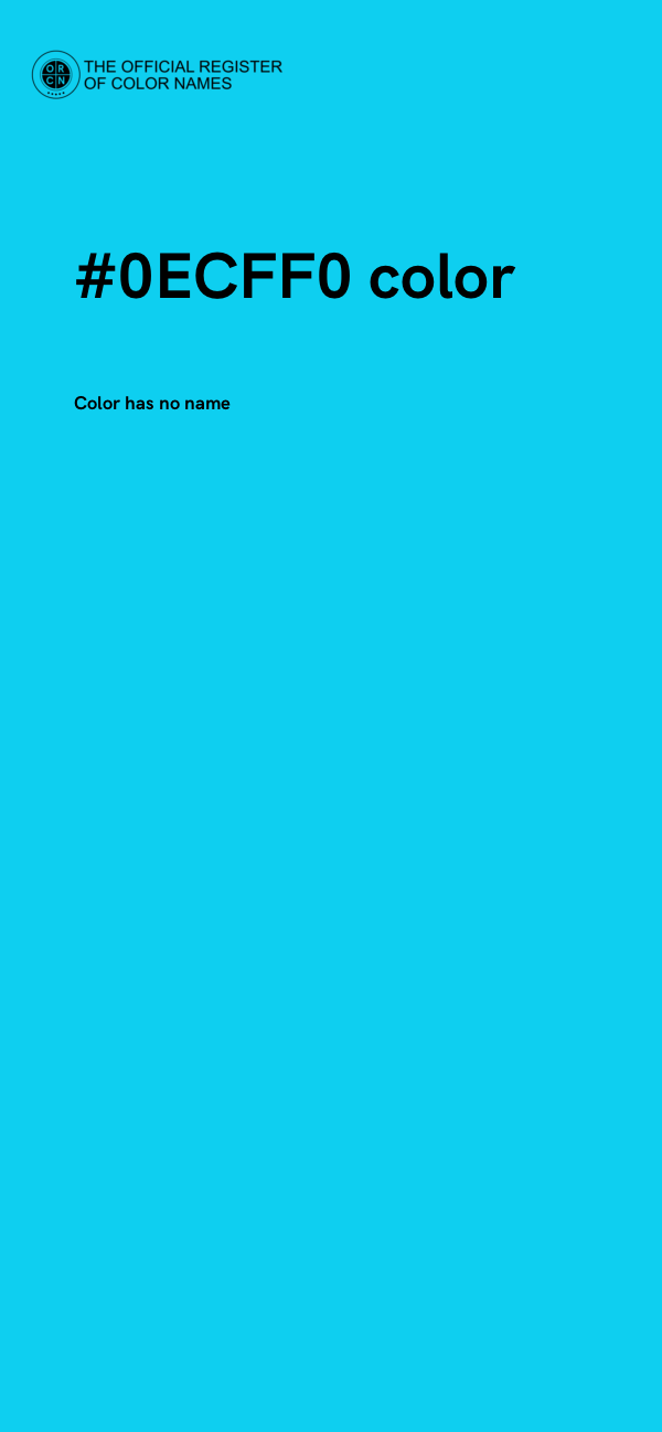 #0ECFF0 color image