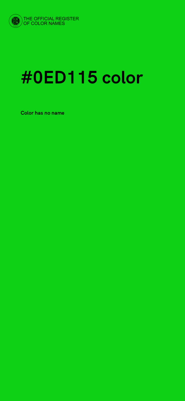 #0ED115 color image